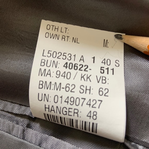 Profilo Classics Mens Blazer Size 40 short Dk Grey - Picture 8 of 9